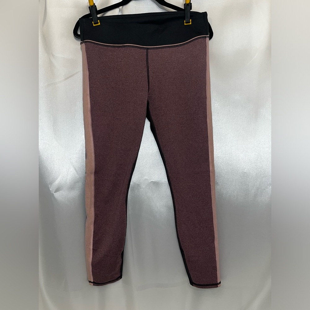 Fabletics leggings pink/gray, L, never worn